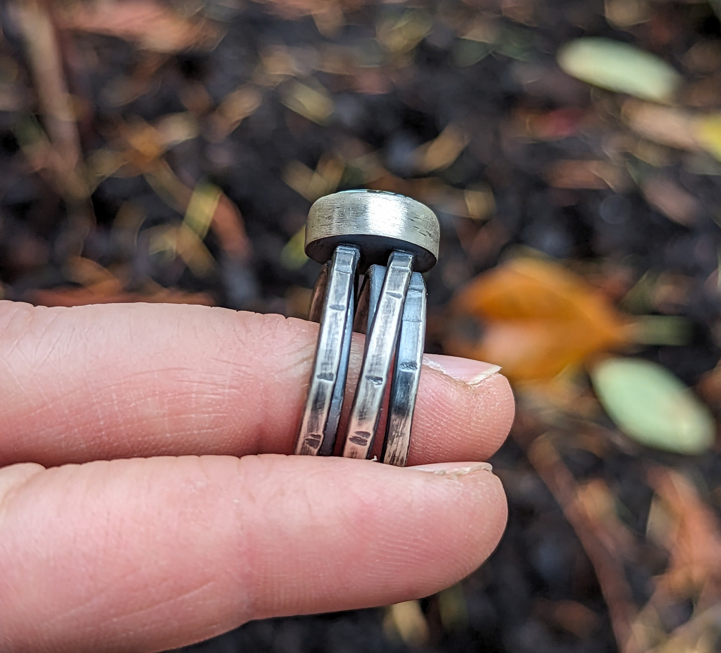 POSEIDON VARISCITE INTERTWINED RING