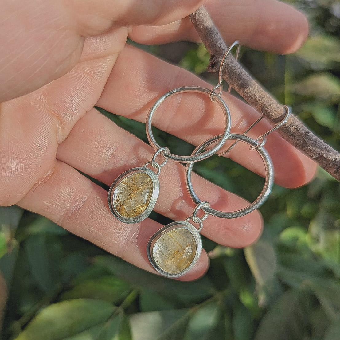RUTILATED QUARTZ EARRINGS