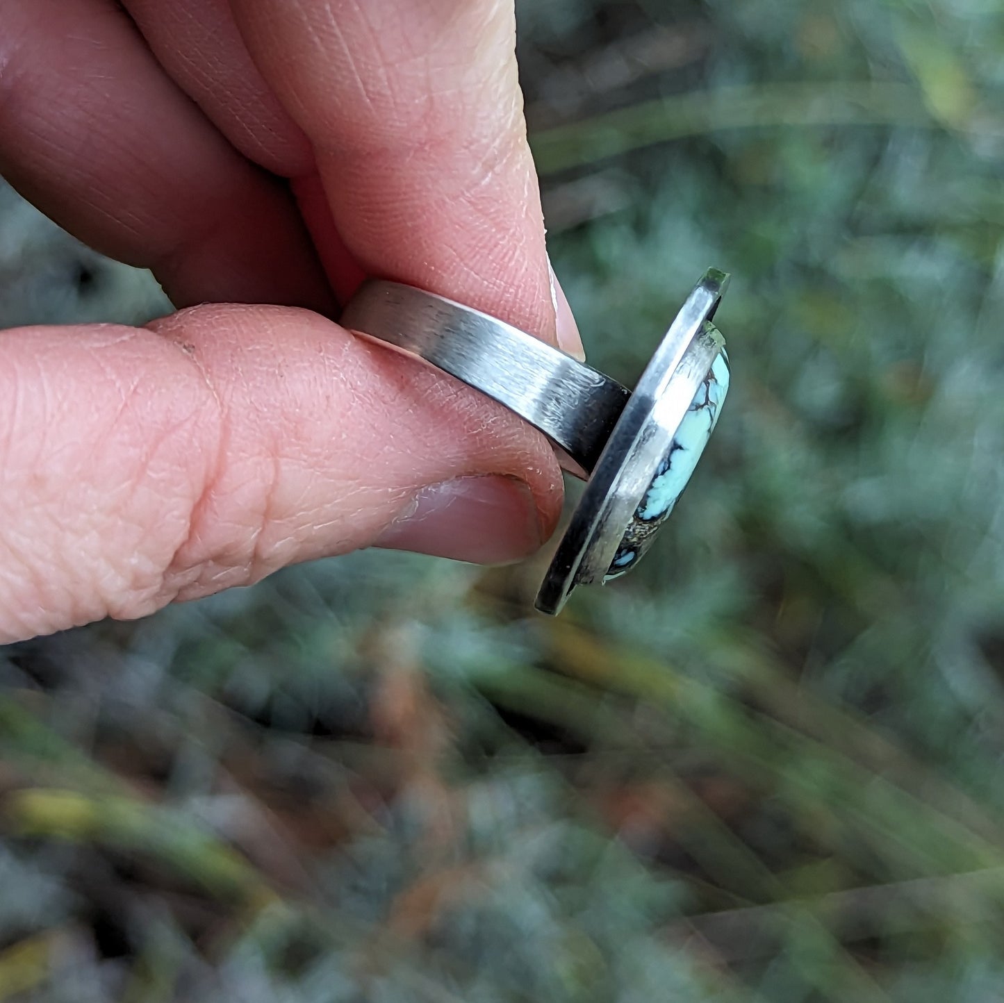 POSEIDON VARISCITE ORBIT RING
