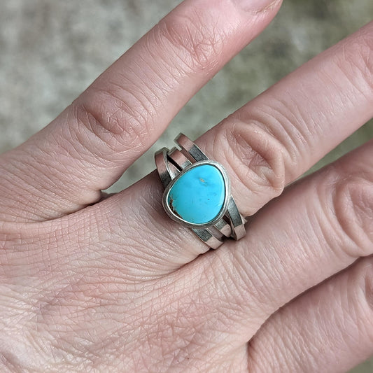 ROYSTON TURQUOISE INTERTWINED RING