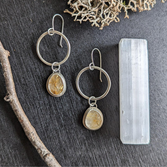 RUTILATED QUARTZ EARRINGS