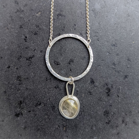 RUTILATED QUARTZ REFLECTION NECKLACE